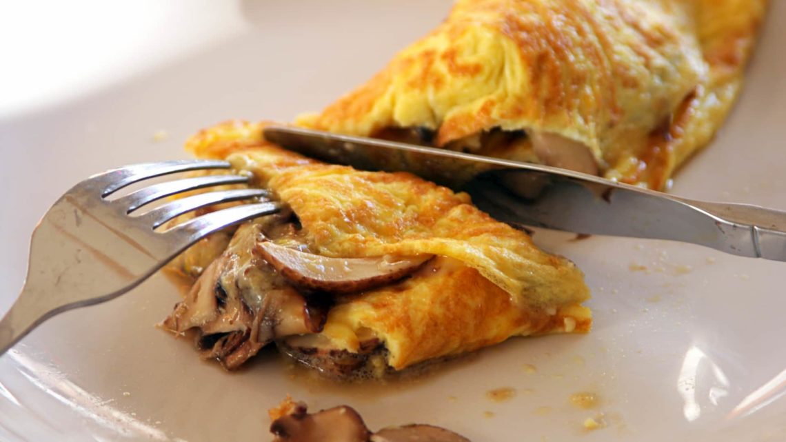 Omelette aux champignons