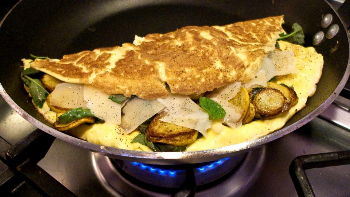 Omelette aux courgettes